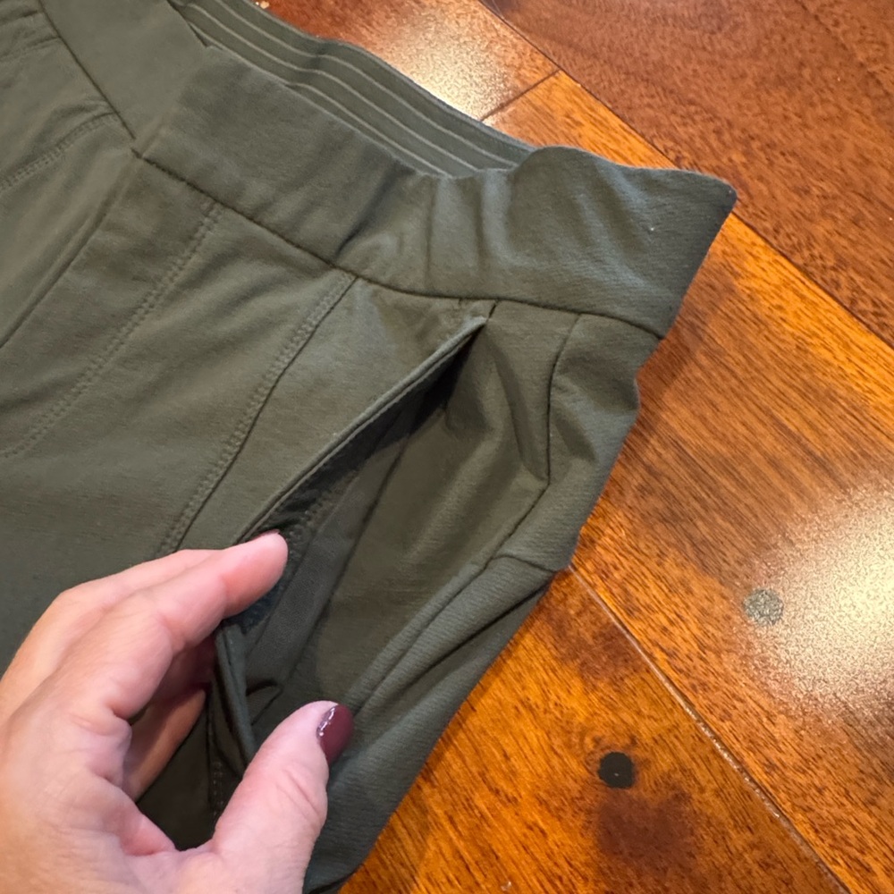 Athleta Wander Stash Skinny Pant. Size 4. Olive in color. - Picture 5 of 9